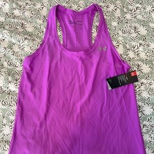 Women’s Purple Under Armour Heatgear Tank M NWT